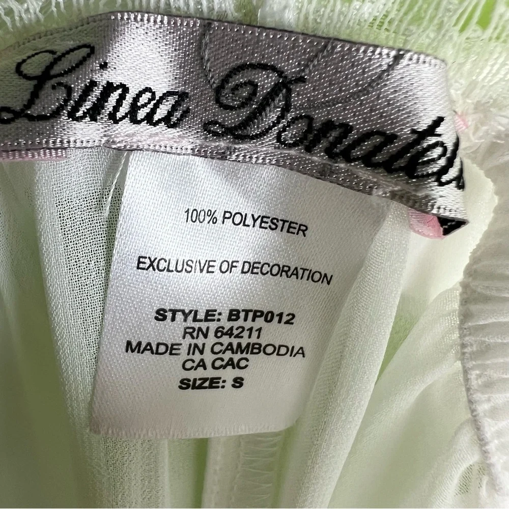 Linea Donatella Women's Sheer Scoop Neck Chemise size S NWT - Picture 3 of 3